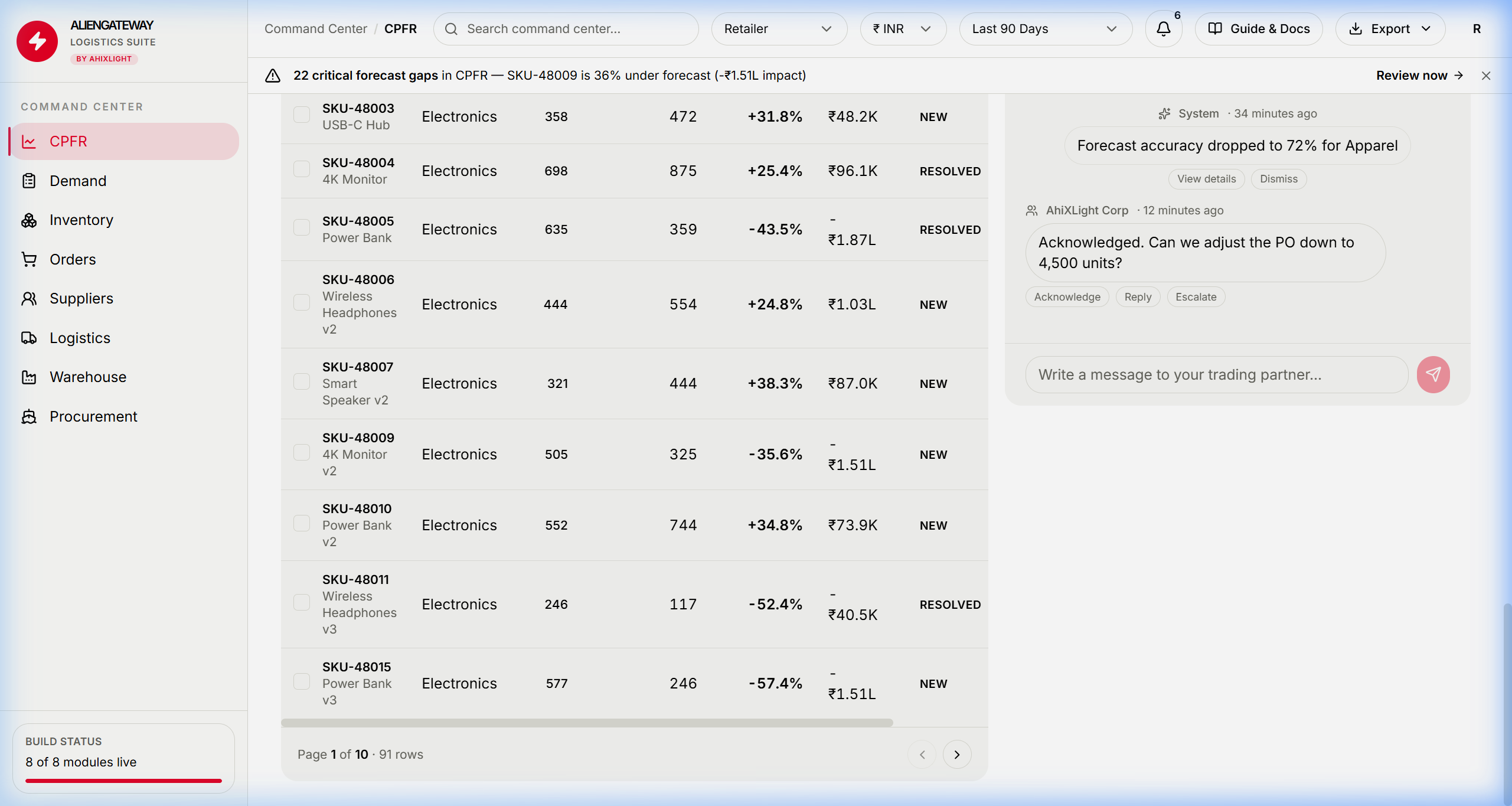 Logistics Command Suite Preview Screenshot 2