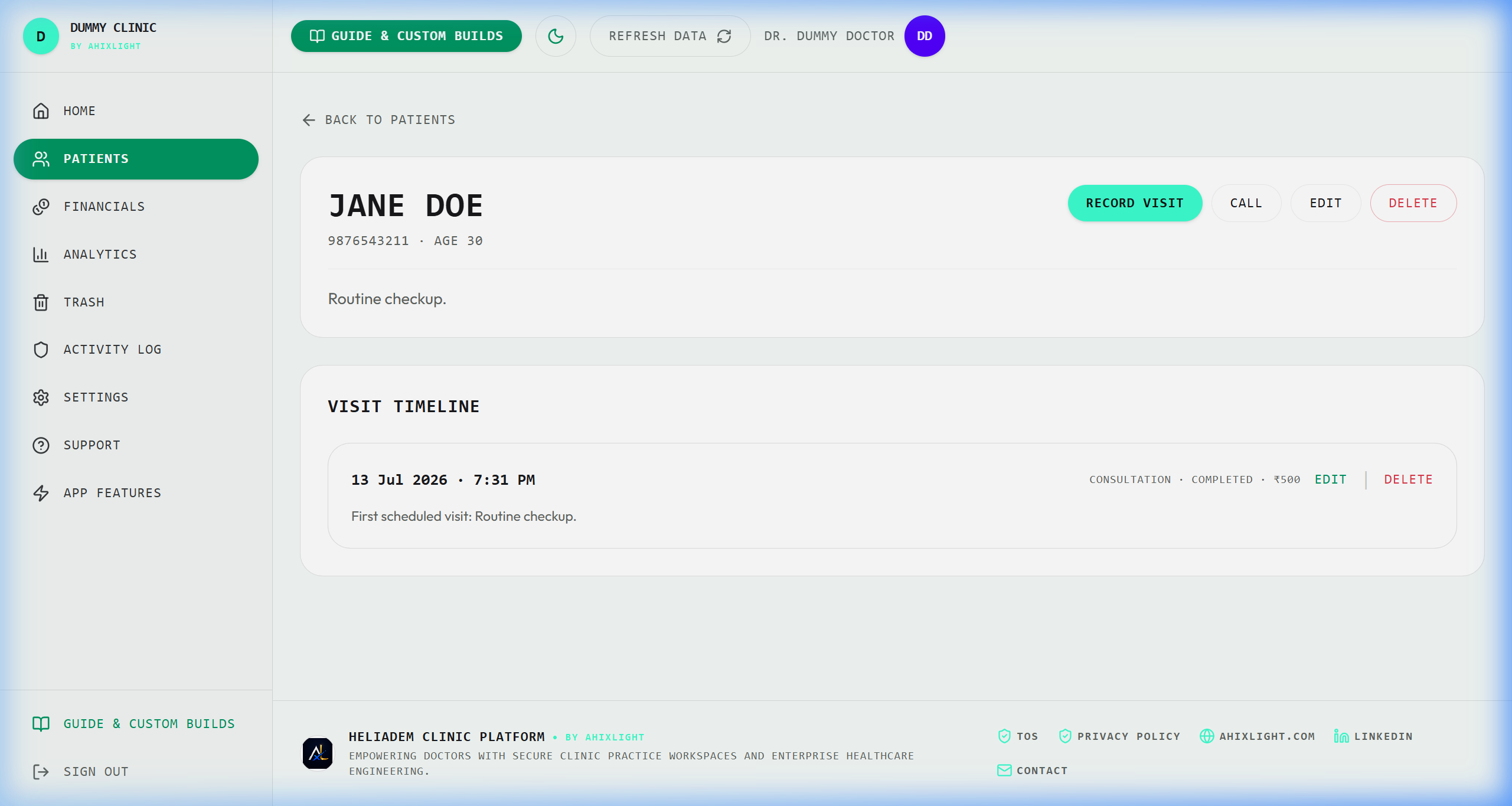 Heliadem Workspace Preview Screenshot 3