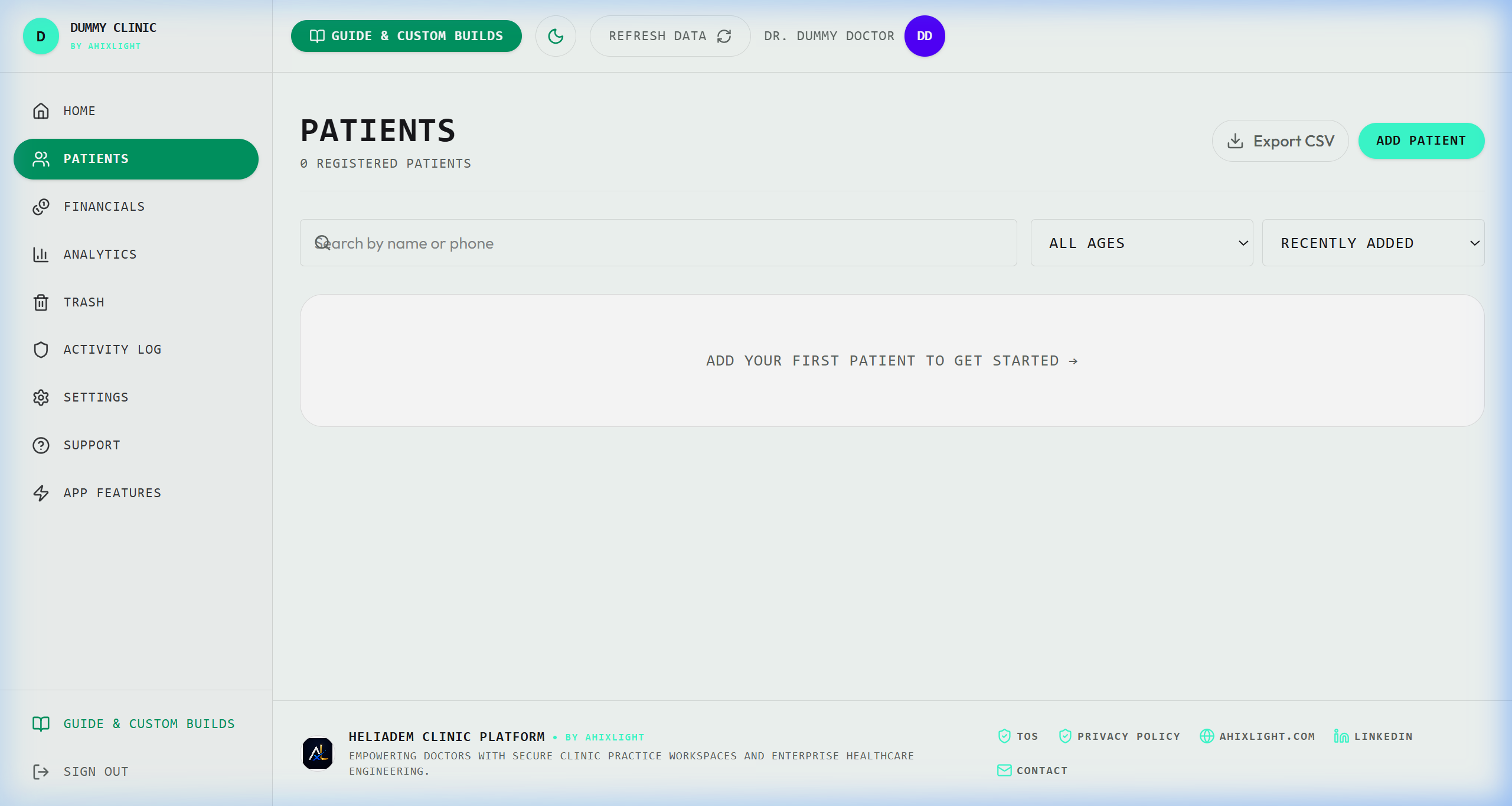 Heliadem Workspace Preview Screenshot 2