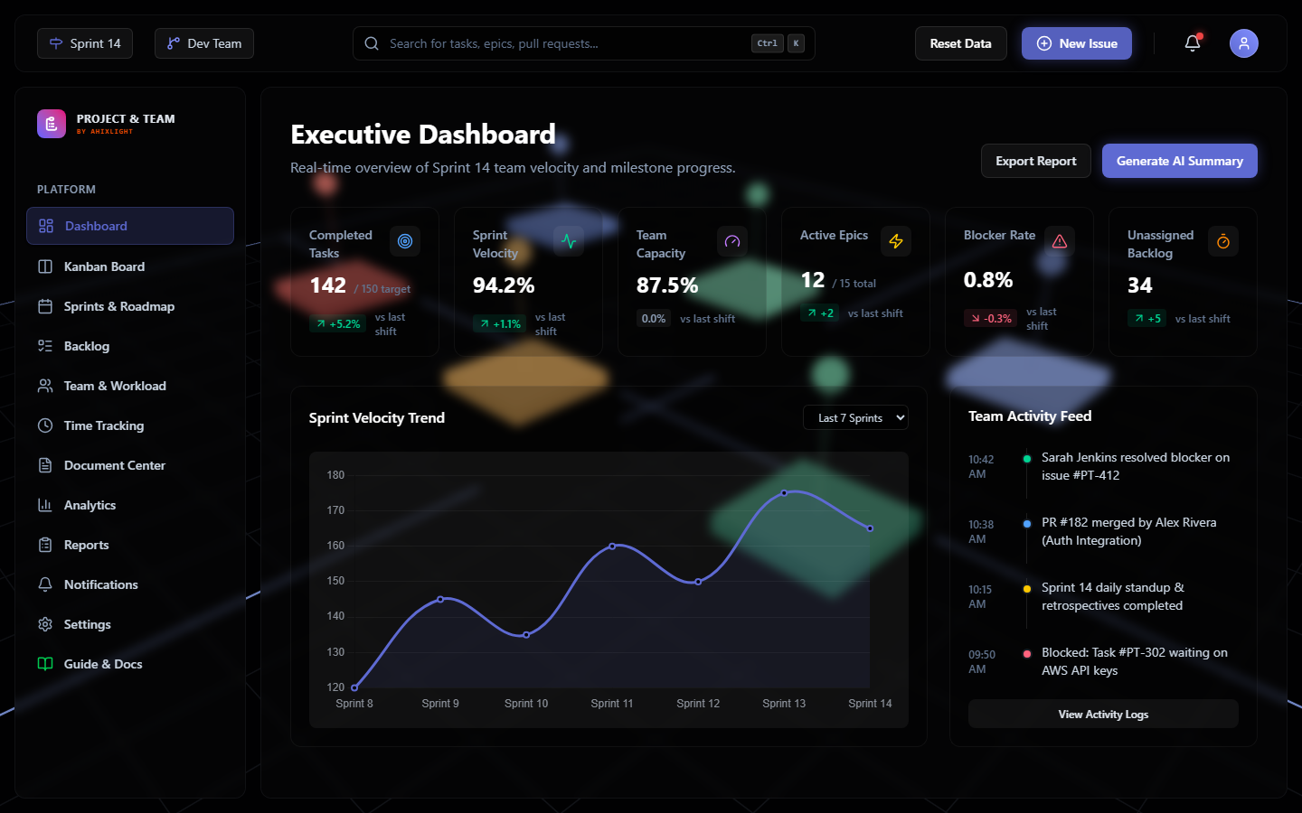 Project & Team Management Platform Preview Screenshot 3